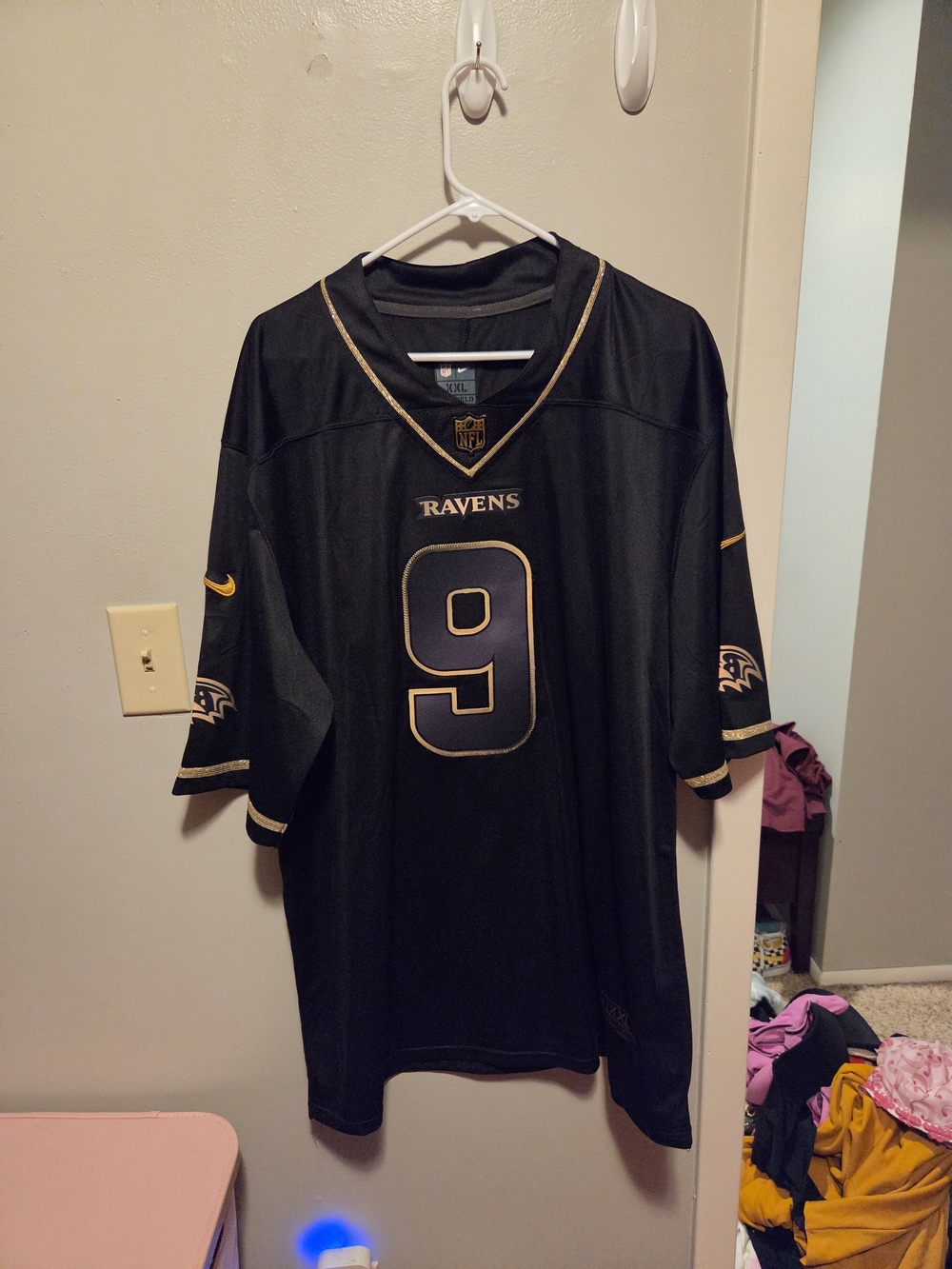 NFL Baltimore Ravens Black and Gold Game Jersey